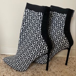 Designer Print Sock Boots